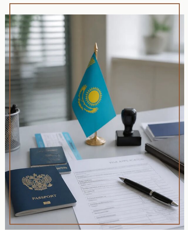 Оформление визы в Казахстан для поездки и работы в Валуйках
